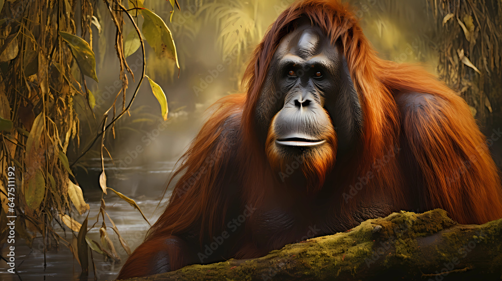 Orangutan in nature