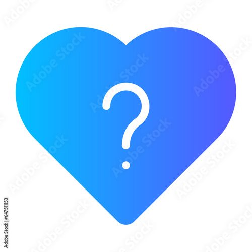 question gradient icon