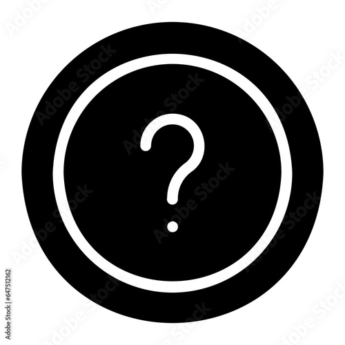 question mark glyph icon