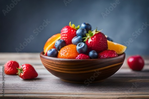 strawberries and blueberries