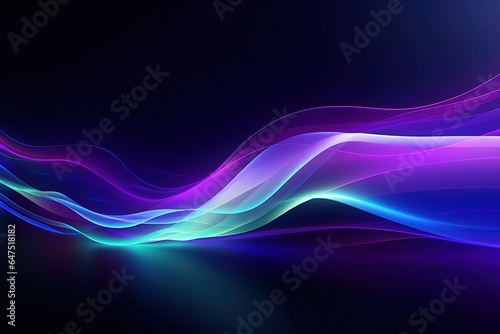 abstract futuristic background with pink blue glowing neon moving high speed wave lines and bokeh lights. Data transfer concept Fantastic wallpaper