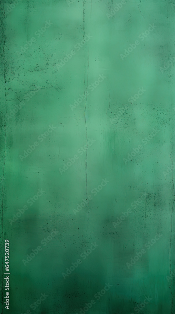 Dirty and weathered green concrete wall background texture