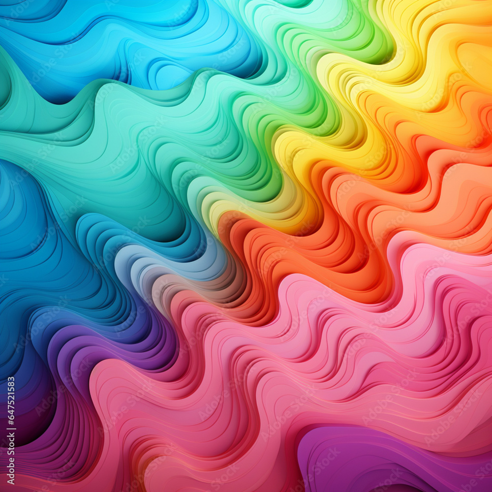 bright rainbow pattern background image.