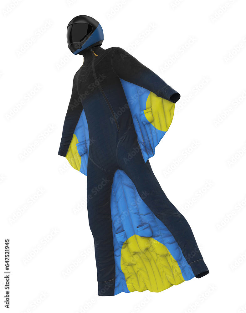 Wingsuit Flying Isolated Wingsuit Flying Isolated