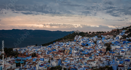panorama of the city of chefchaouen morocco  © BlackBeard PG