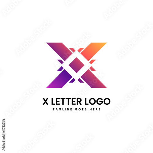 X logo design and template creative x icon initials based letters in vector © sarobin