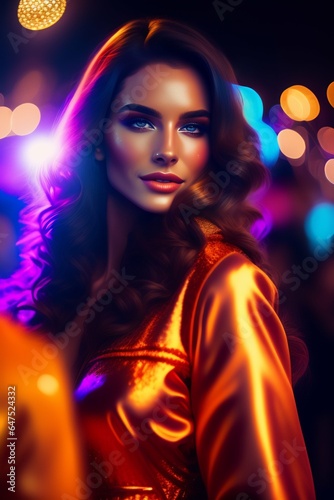 woman in a nightclub © Abu
