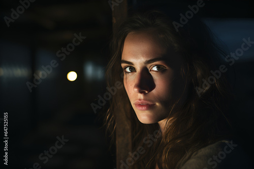 Portrait of a Woman in Dark © Alper