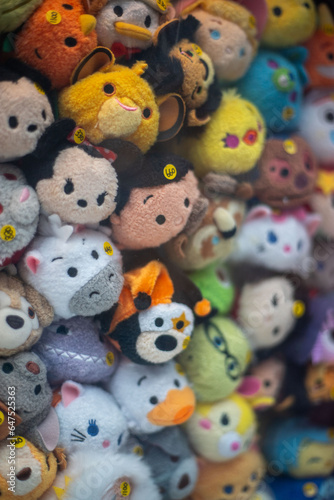 Crowd of stuffed animals