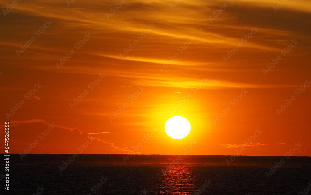 モルディブの夕焼け海と空 OLYMPUS DIGITAL CAMERA