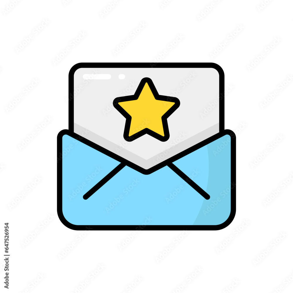 Invitation Cartoon Vector Icon Illustration. Birthday and Party Icon Concept Isolated Premium Vector. Flat Cartoon Style Invitation Cartoon Vector Icon Illustration. Birthday and Party Icon Concept Isolated Premium Vector. Flat Cartoon Style