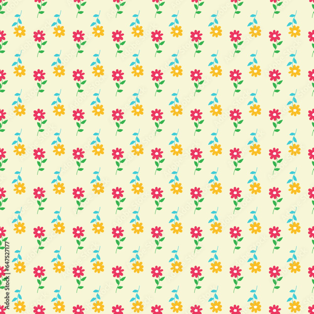 Floral seamless pattern design vector Floral seamless pattern design vector