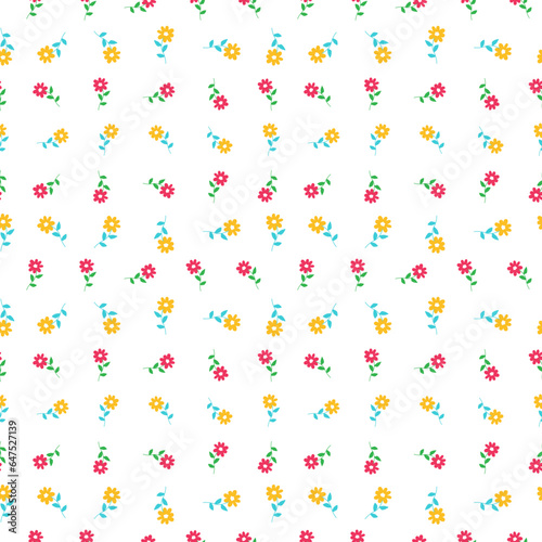 Beautiful seamless floral pattern background vector