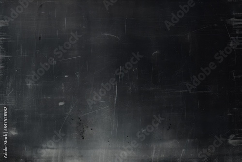 Dust scratches overlay. Old film effect. Dark aged texture with smeared faded stains pattern. Distressed grunge chalkboard design  Generative AI