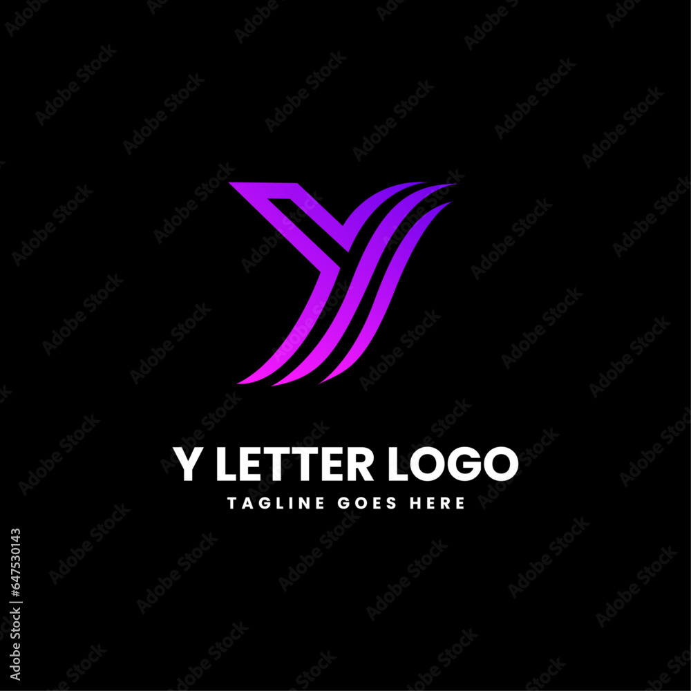 Design Of An Iconic Logo With pink color Gradient Alphabet Letter 'Y' Purple And Pink Vector Design Of An Iconic Logo With pink color Gradient Alphabet Letter 'Y' Purple And Pink Vector