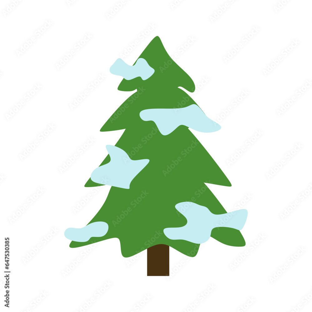 Winter Tree With Falling Snow Winter Tree With Falling Snow