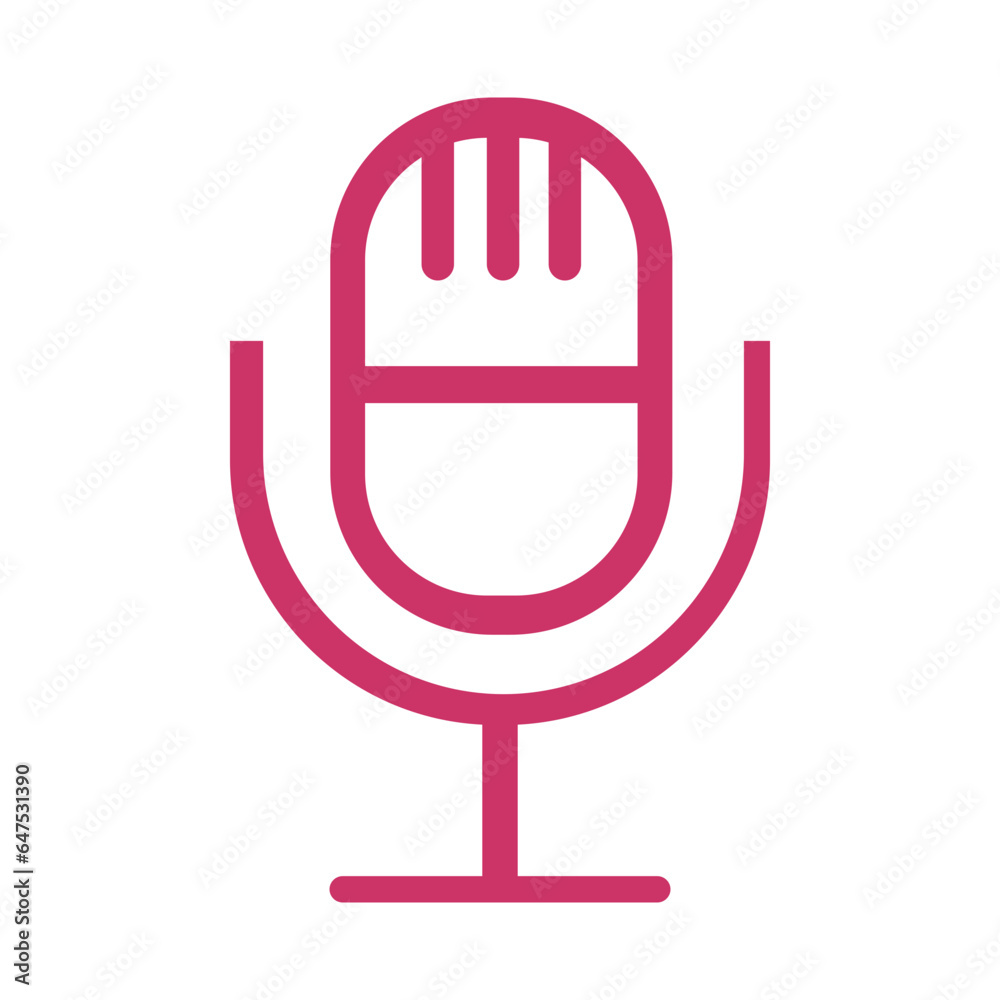 Microphone Outline Icon