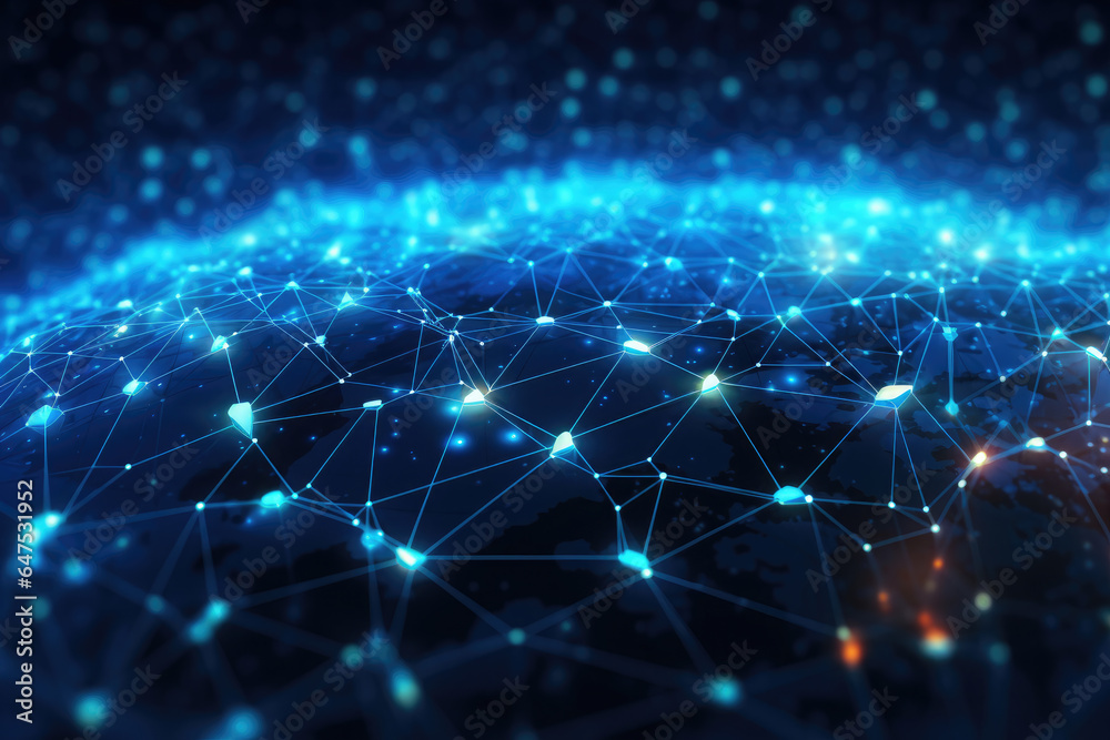 Worldwide network connection, digital telecommunication, big data, digital transformation, cloud computing, IoT, cryptocurrency, blockchain. Metaverse digital world planet cyber Earth. Worldwide network connection, digital telecommunication, big data, digital transformation, cloud computing, IoT, cryptocurrency, blockchain. Metaverse digital world planet cyber Earth.