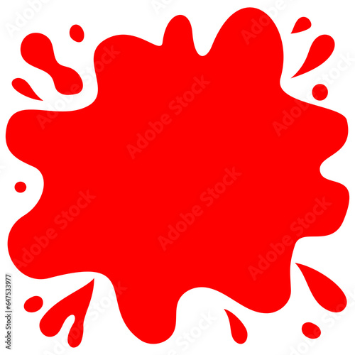 Red Splash Spot Blood Stain Blob