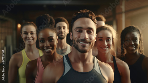 Photograph that captures the diversity and inclusivity of a successful fitness class