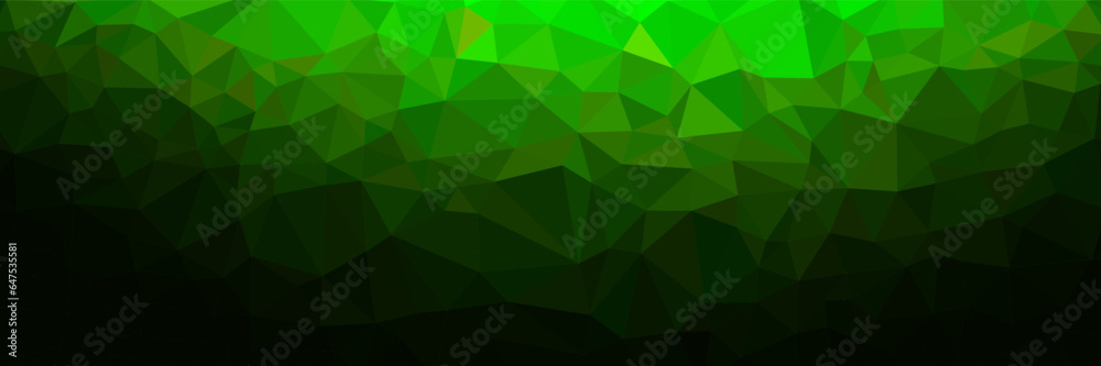 Obraz premium abstract green geometric modern background with space for business