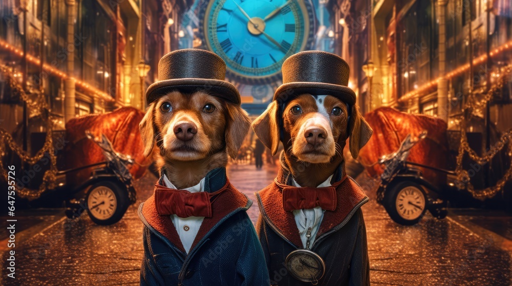Doggy Time Travelers historical costumes Halloween, Background Image, HD Doggy Time Travelers historical costumes Halloween, Background Image, HD