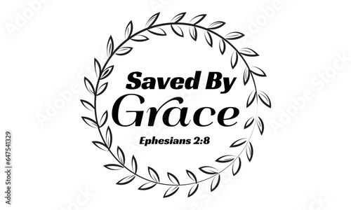 Biblical Phrase, Christian Faith, typography for print or use as poster, card, flyer or T Shirt