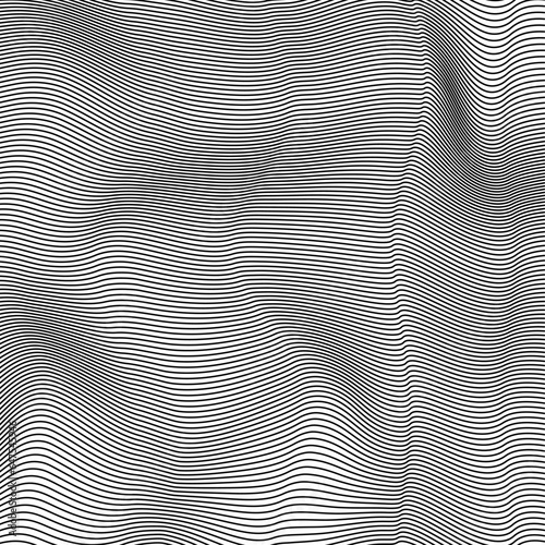 Abstract wavy background black and white background