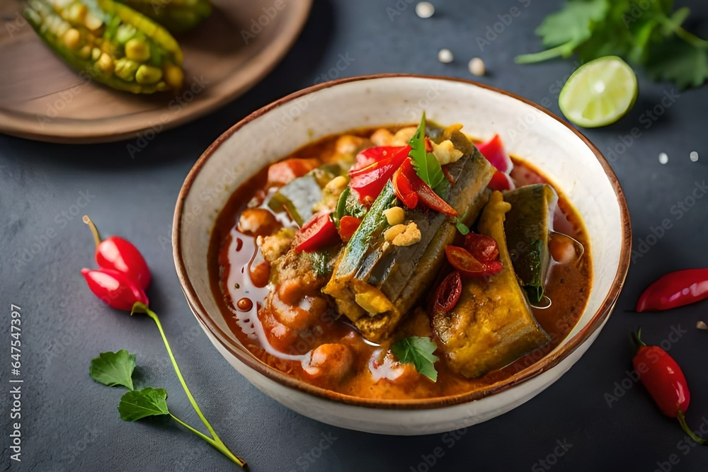 spicy food with different things generated by AI spicy food with different things generated by AI