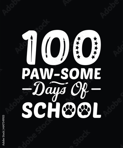 100 paw-some days of school design
