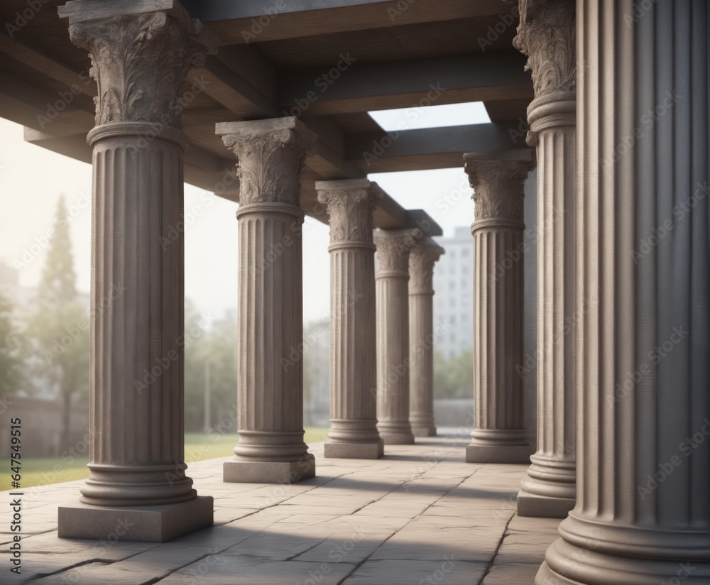 Old columns is ancient style. 