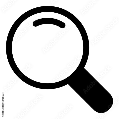 Magnifying glass icon for search and exploration