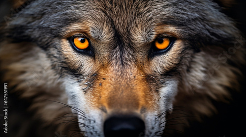 Grey dog wildlife animal wolf wild predator
