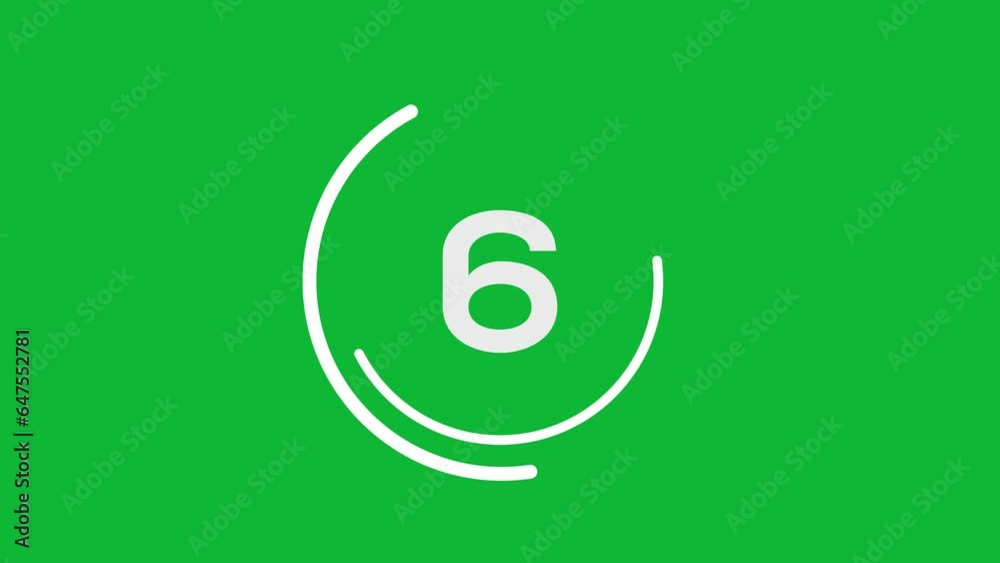 10 second countdown timer animation on green screen 10 second countdown timer animation on green screen