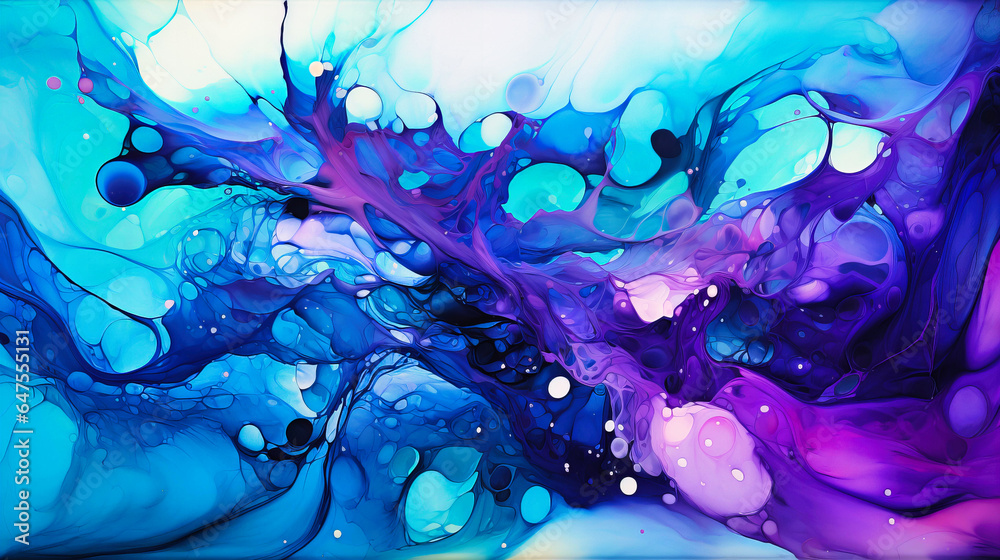 Abstract fluid art with vibrant swirls Abstract fluid art with vibrant swirls