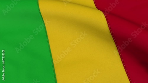 Mali Flag Loop Background photo