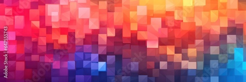 illustration of colorful abstract background  pixel art 8 - bit style  generative AI