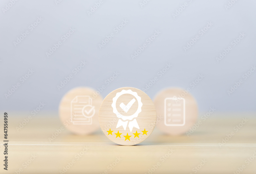check mark icon. the top quality assurance service concept	
 - obrazy, fototapety, plakaty 