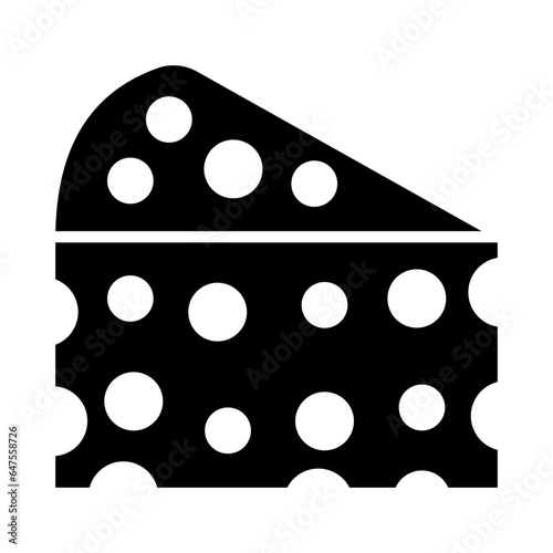 Cheese Glyph Icon Design
