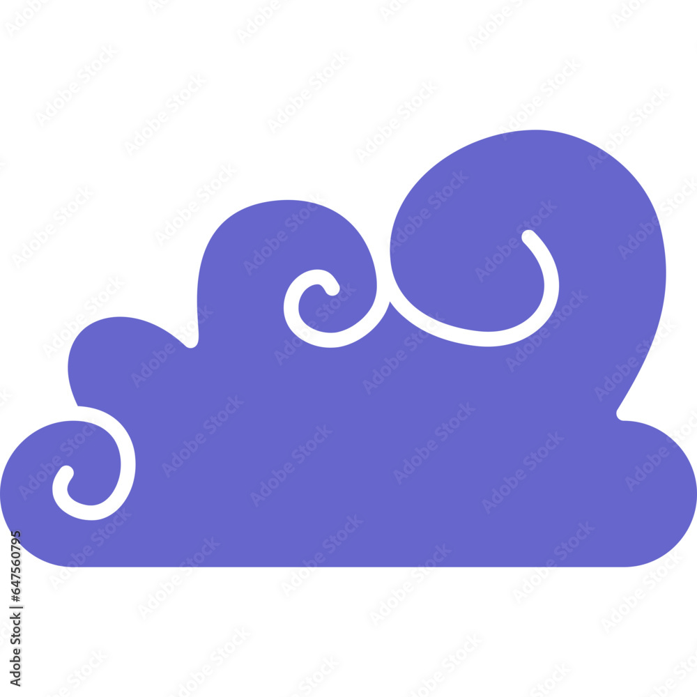 Chinese Cloud Icon Chinese Cloud Icon