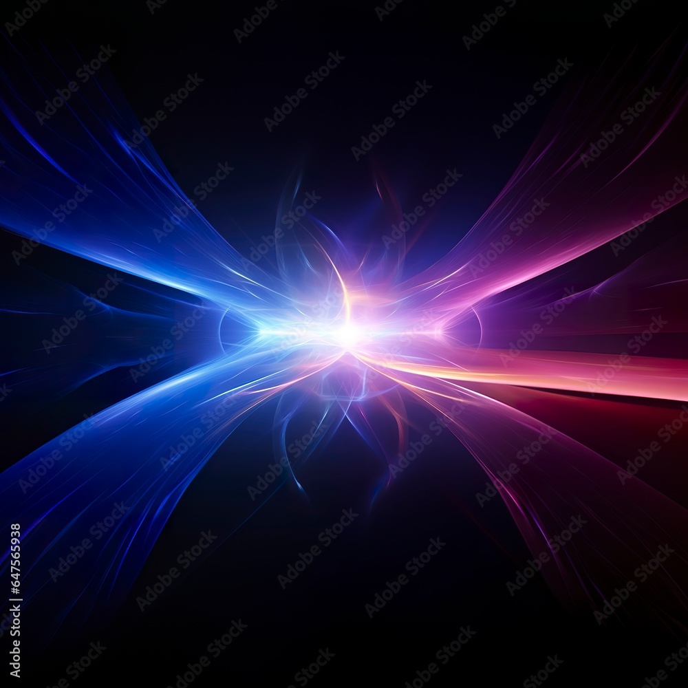 Neon colored glowing high energy singularity in space, 3D rendering. Neon colored glowing high energy singularity in space, 3D rendering.