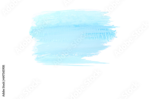 PNG, stroke of blue paint, isolated on white background