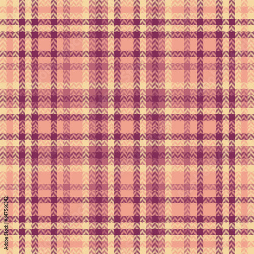 Tartan seamless background of texture vector check with a fabric pattern plaid textile.
