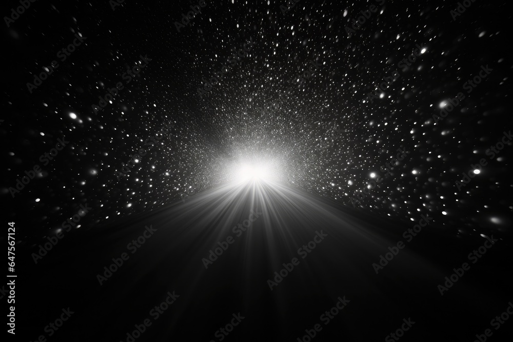 Fototapeta premium Star explode in space and dark background. Generative AI