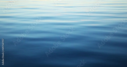 Waves on sea surface in autumn, Kallahti, Helsinki, Finland. photo