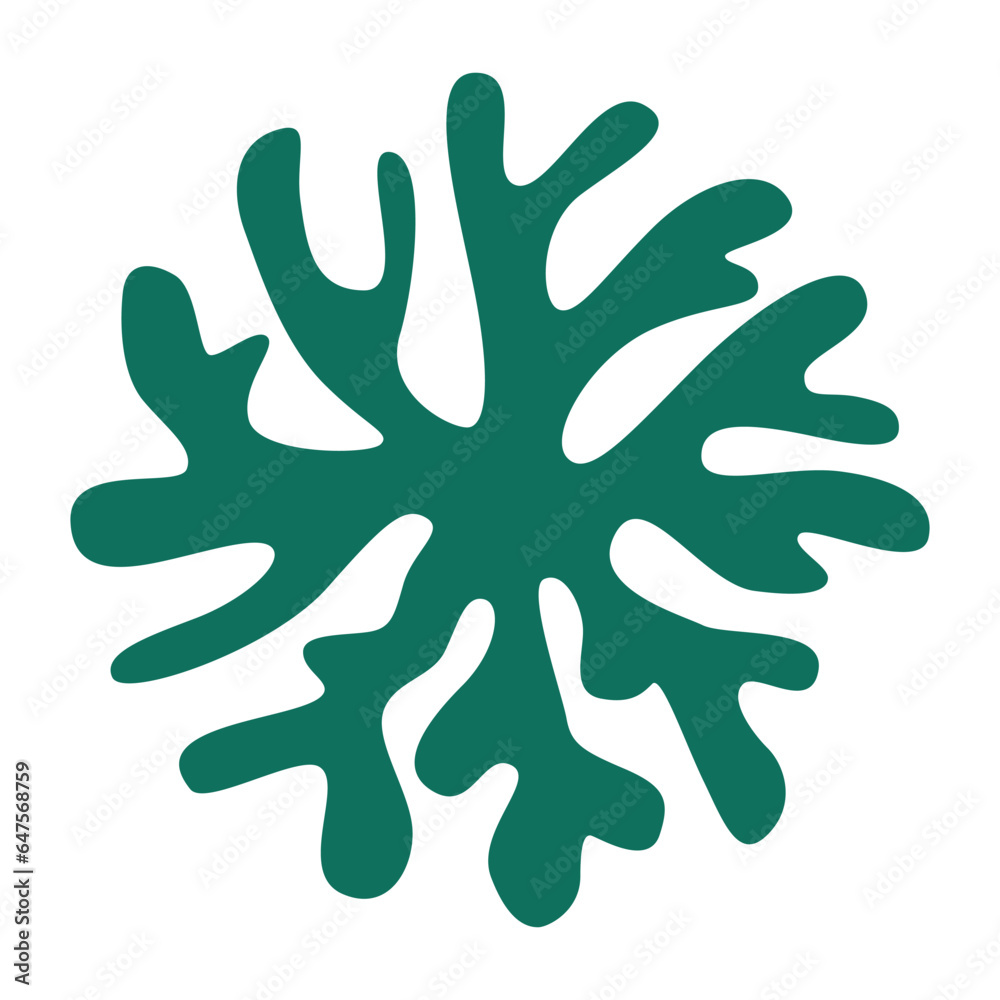 Seaweed plants round beautiful logo Seaweed plants round beautiful logo