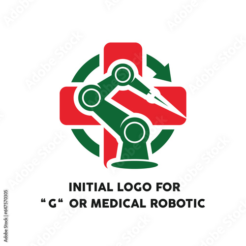 Professional beauty elegant trendy awesome G logo design OR medical logo OR Robotic Medical