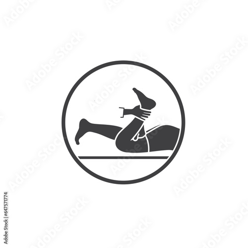 illustration of physiotherapy, vector art.