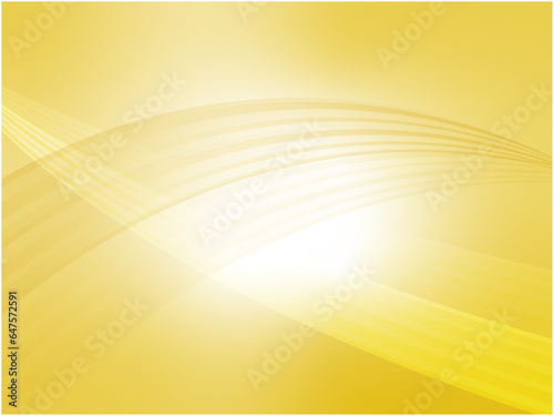 淡い空間に透明感あふれるウェーブラインが流れる抽象的背景_ライトオレンジ