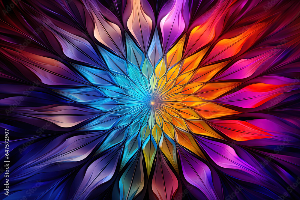 Fascinating kaleidoscope of colors that blend harmoniously, a vibrant show dynamics Fascinating kaleidoscope of colors that blend harmoniously, a vibrant show dynamics
